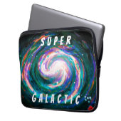 Spiral Galaxy in Space Super Galactic Laptop Sleeve (Voorkant Links)