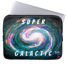 Spiral Galaxy in Space Super Galactic Laptop Sleeve
