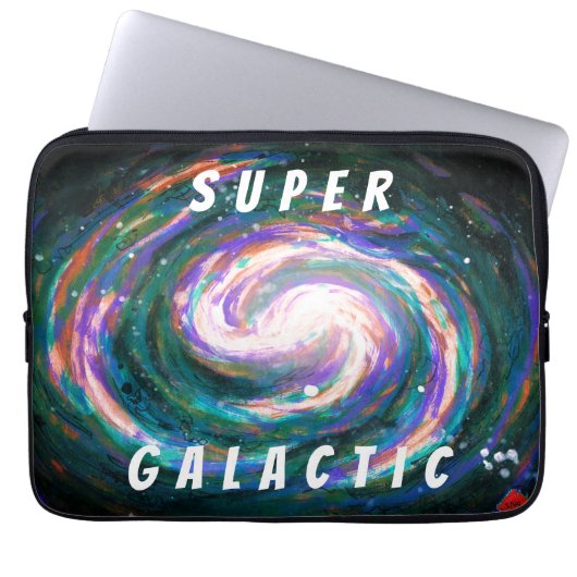 Spiral Galaxy in Space Super Galactic Laptop Sleeve (Voorkant)
