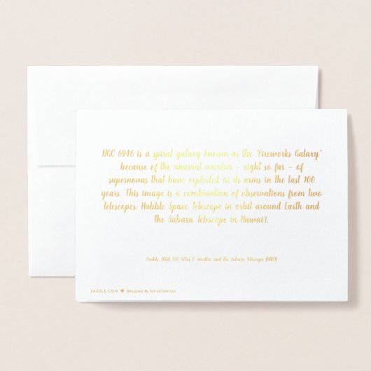 Spiral Galaxy-kerstkaart Folie Kaarten (Met envelop)