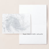 Spiral Galaxy-kerstkaart - Zilverfolie Folie Kaarten (Display)