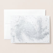 Spiral Galaxy-kerstkaart - Zilverfolie Folie Kaarten (Voorkant met envelop)