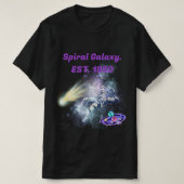 Spiral Galaxy l EST 1950 l Koelruimte l Zwart T-shirt (Design voorkant)