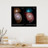 Spiral Galaxy M51 Whirlpool Galaxy Poster/Afdruk Poster (Keuken)