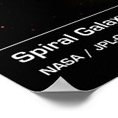 Spiral Galaxy M51 Whirlpool Galaxy Poster/Afdruk Poster (Hoek)