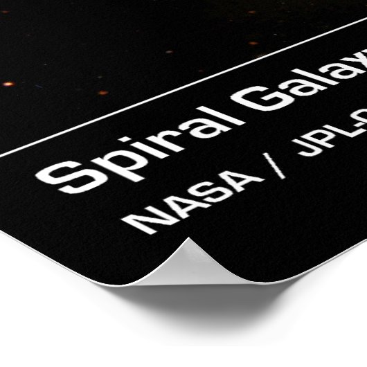 Spiral Galaxy M51 Whirlpool Galaxy Poster/Afdruk Poster (Hoek)