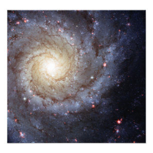 Spiral Galaxy M74 (Hubble) Foto Afdruk
