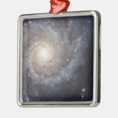 Spiral Galaxy M74 Space Photo Metalen Ornament (Links)