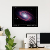 Spiral Galaxy M81 - Spitzer Space Telescope Poster (Thuiskantoor)