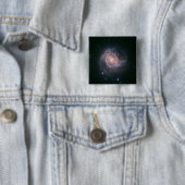 Spiral Galaxy M83 (NASA) Vierkante Button 5,1 Cm (In situ)