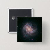 Spiral Galaxy M83 (NASA) Vierkante Button 5,1 Cm (Voorkant /achterkant)