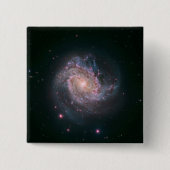 Spiral Galaxy M83 (NASA) Vierkante Button 5,1 Cm (Voorkant)
