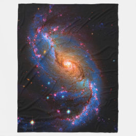 Spiral Galaxy met tralies NGC 1672 Astronomie Afbe Fleece Deken