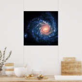 Spiral galaxy NGC1232 en Little Theta space afbeel Poster (Keuken)