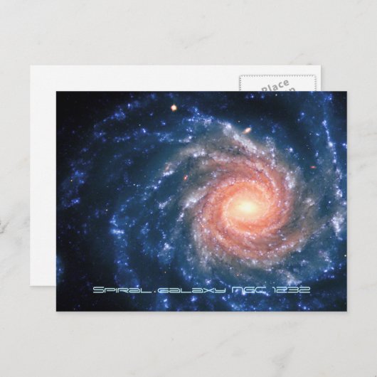 Spiral Galaxy NGC 1232 - Ons adembenemend universu Briefkaart (Voorkant / Achterkant)