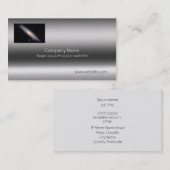 Spiral Galaxy - NGC 253 Metallic look sjabloon Visitekaartje (Voorkant / Achterkant)