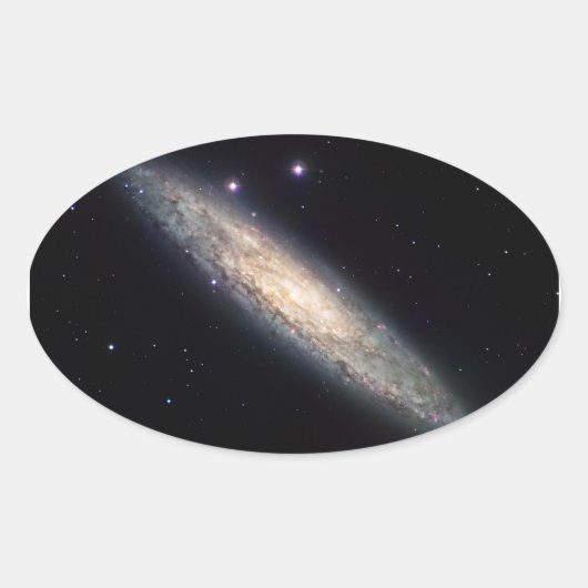Spiral Galaxy - NGC 253 Ovale Sticker (Voorkant)