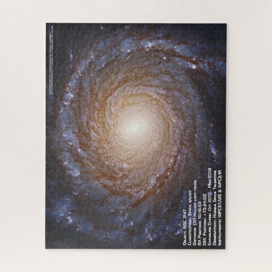Spiral galaxy NGC 3147 Jigzaag Puzzle Legpuzzel (Verticaal)
