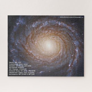Spiral galaxy NGC 3147 Jigzaag Puzzle Legpuzzel