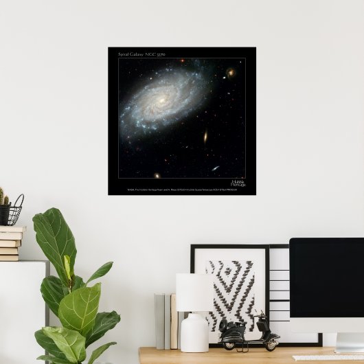 Spiral Galaxy NGC 3370 Poster (Thuiskantoor)