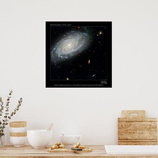 Spiral Galaxy NGC 3370 Poster (Keuken)