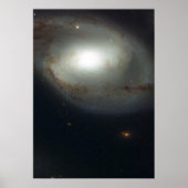 Spiral Galaxy NGC 4319 en Quasar Markarian 2005 Poster (Voorkant)