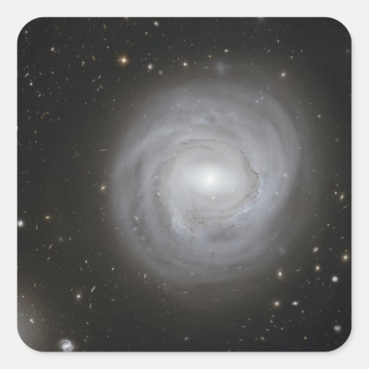 Spiral Galaxy NGC 4921 Vierkante Sticker (Voorkant)