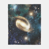 Spiral Galaxy Planet Nebula Hubble Telescope Foto Fleece Deken (Voorkant)