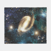 Spiral Galaxy Planet Nebula Hubble Telescope Foto Fleece Deken (Voorkant (Horizontaal))