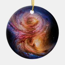 Spiral Galaxy SMM J2135-0102 Artistische depressie Keramisch Ornament