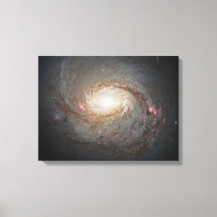 Spiral Galaxy Space Universe Stars Black Hole Sky Canvas Afdruk