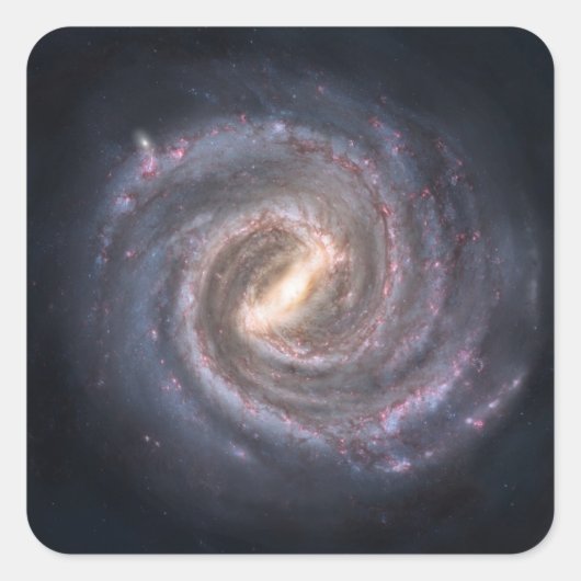 Spiral Galaxy Vierkante Sticker (Voorkant)