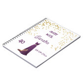 Spiral gastenboek 40th.verjaardag notitieboek (Linkerzijde)