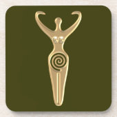 Spiral Goddess Bier Onderzetter (Voorkant)