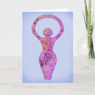 Spiral Goddess Feestdagen Kaart