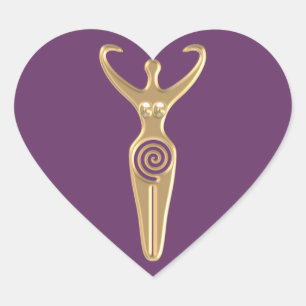Spiral Goddess Hart Sticker