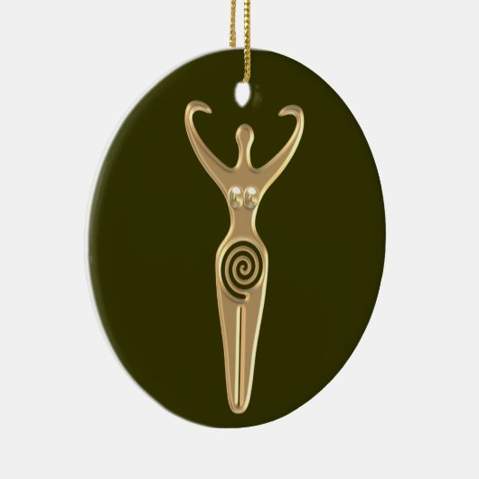 Spiral Goddess Keramisch Ornament (Rechts)