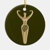 Spiral Goddess Keramisch Ornament (Voorkant)