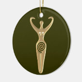 Spiral Goddess Keramisch Ornament (Links)