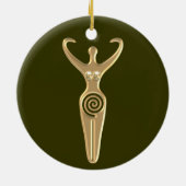 Spiral Goddess Keramisch Ornament (Achterkant)