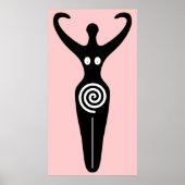 Spiral Goddess Sacred Feminine Poster (Voorkant)