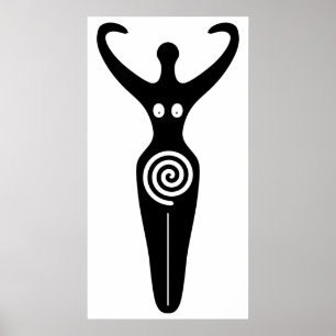 Spiral Goddess The Sacred Divine Feminine Poster