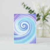 Spiral, Golfschelp, waterkleur Briefkaart (Staand voorkant)