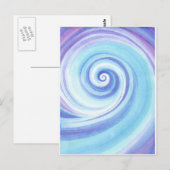 Spiral, Golfschelp, waterkleur Briefkaart (Voorkant / Achterkant)