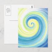 Spiral, Golfschelp, waterkleur Briefkaart (Voorkant / Achterkant)