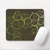 Spiral Green Vines Pattern Mousepad Muismat (Met muis)