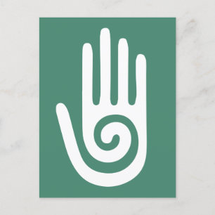 Spiral Hand Healing Symbol Briefkaart