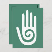 Spiral Hand Healing Symbol Briefkaart (Voorkant / Achterkant)
