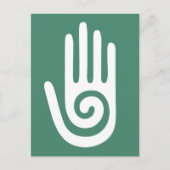 Spiral Hand Healing Symbol Briefkaart (Voorkant)