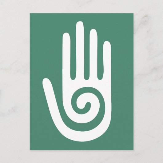 Spiral Hand Healing Symbol Briefkaart (Voorkant)